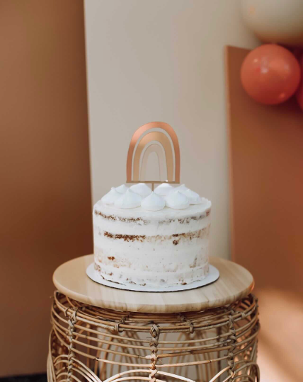 Boho Rainbow Cake Topper