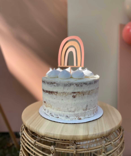 Amazon.com: Rainbow Cake Topper, Rainbow Heart Cake Topper, Soft Pottery Cake  Cupcake Topper Birthday Cake Decorations : Grocery & Gourmet Food