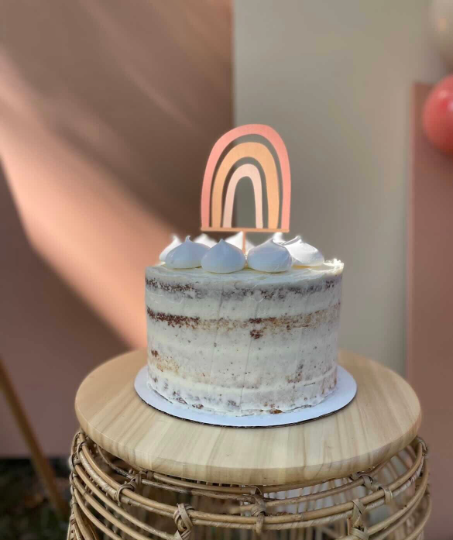 Boho Rainbow Cake Topper